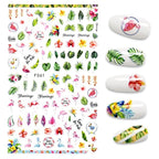 3D Nail Stickers Leaves Butterfly Panda Love Heart Design Stickers For Nails Manicure Foil Nail Art Decor  Girls Manicure Decoration Nail Art Supplies 3D Self-Adhesive Nail Decals Designer Nail Stickers for Acrylic Nails