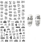 3D Nail Stickers Leaves Butterfly Panda Love Heart Design Stickers For Nails Manicure Foil Nail Art Decor  Girls Manicure Decoration Nail Art Supplies 3D Self-Adhesive Nail Decals Designer Nail Stickers for Acrylic Nails