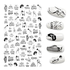 3D Nail Stickers Leaves Butterfly Panda Love Heart Design Stickers For Nails Manicure Foil Nail Art Decor  Girls Manicure Decoration Nail Art Supplies 3D Self-Adhesive Nail Decals Designer Nail Stickers for Acrylic Nails