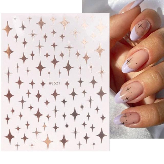 3D Nails Sticker Spring Cartoon Animals Flowers Leaves Self Adhesive Decals Sliders Nail Art Accessories Decoration Decal Self-Adhesive 3D Wave Design Decoration for Women Girls Tape Nail Art Stickers Decal Decoration Stevvex