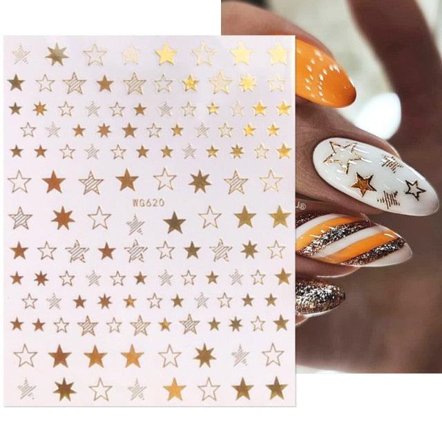 3D Nails Sticker Spring Cartoon Animals Flowers Leaves Self Adhesive Decals Sliders Nail Art Accessories Decoration Decal Self-Adhesive 3D Wave Design Decoration for Women Girls Tape Nail Art Stickers Decal Decoration Stevvex