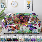 3D Printed Butterfly Slipcovers Sofa Cover for Living Room Sectional Couch Cover 2/3 Seater funda de sofá L Shape Sofa Need 2pcs Printed Sofa Cover - Animal Butterfly Anti-Slip Universal Stretch Sofa Protector Cover For Living Room Corner Sofa Stevvex