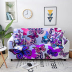 3D Printed Butterfly Slipcovers Sofa Cover for Living Room Sectional Couch Cover 2/3 Seater funda de sofá L Shape Sofa Need 2pcs Printed Sofa Cover - Animal Butterfly Anti-Slip Universal Stretch Sofa Protector Cover For Living Room Corner Sofa Stevvex
