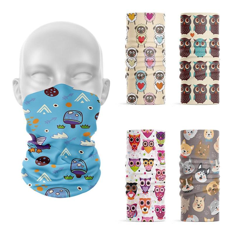 3D Printed Mini Pattern Headscarf Fashion Women Summer Neck Gaiter Cute Cartoon Animal Tubular Hijab Scarf Face Seamless Bandana  Printed Oil Painting Art Neck Scarf Women Soft Face Bandana Sunflower Night Hijab Scarf Face Mask Stevvex