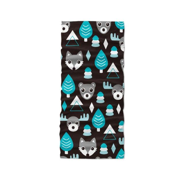 3D Printed Mini Pattern Headscarf Fashion Women Summer Neck Gaiter Cute Cartoon Animal Tubular Hijab Scarf Face Seamless Bandana  Printed Oil Painting Art Neck Scarf Women Soft Face Bandana Sunflower Night Hijab Scarf Face Mask Stevvex