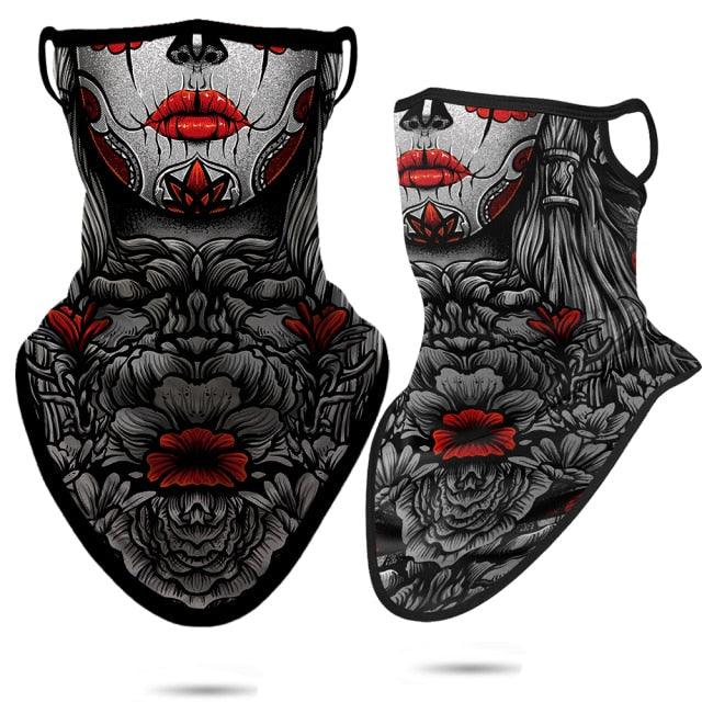 3D Punisher Army Headband Sport Half Mask Face Cover Hunting Camping Bufandas Balaclava Bicycle Outdoor Balaclava Bandana UV Biker Cover Scarf Seamless Magic Headband Camouflage Neck Gaiter Face Cover Headwear Scarf Unisex Men Women Bandanas Stevvex