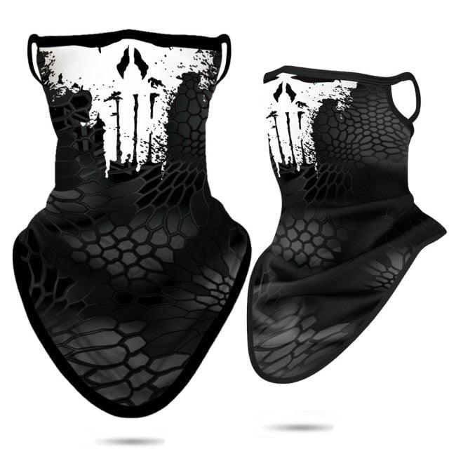 3D Punisher Army Headband Sport Half Mask Face Cover Hunting Camping Bufandas Balaclava Bicycle Outdoor Balaclava Bandana UV Biker Cover Scarf Seamless Magic Headband Camouflage Neck Gaiter Face Cover Headwear Scarf Unisex Men Women Bandanas Stevvex
