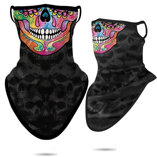 3D Punisher Army Headband Sport Half Mask Face Cover Hunting Camping Bufandas Balaclava Bicycle Outdoor Balaclava Bandana UV Biker Cover Scarf Seamless Magic Headband Camouflage Neck Gaiter Face Cover Headwear Scarf Unisex Men Women Bandanas Stevvex