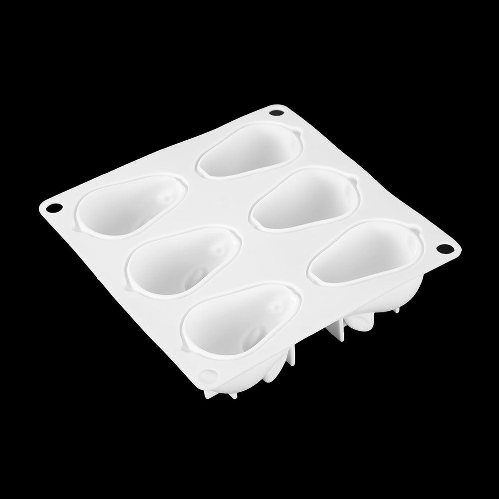 3D Rabbit Shape Silicone Cake Mold 6-cavity Mousse Dessert Baking Bunny Mold Chocolate Bakeware Pastry Decorating Mould Easter Bunny Chocolate Silicone Mold For Baking Rabbit Shape Stevvex