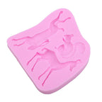 3D Rabbit Squirrel Fawn Bunny Silicone Mould Fondant Cake Chocolate Soap Mold Cupcake Tool Kitchen Dessert Accessories Appliance Squirrel Fawn Bunny Shape Silicone Ice Cube Mold Silicone Fondant Mold Chocolate Mold Soap Mold Stevvex