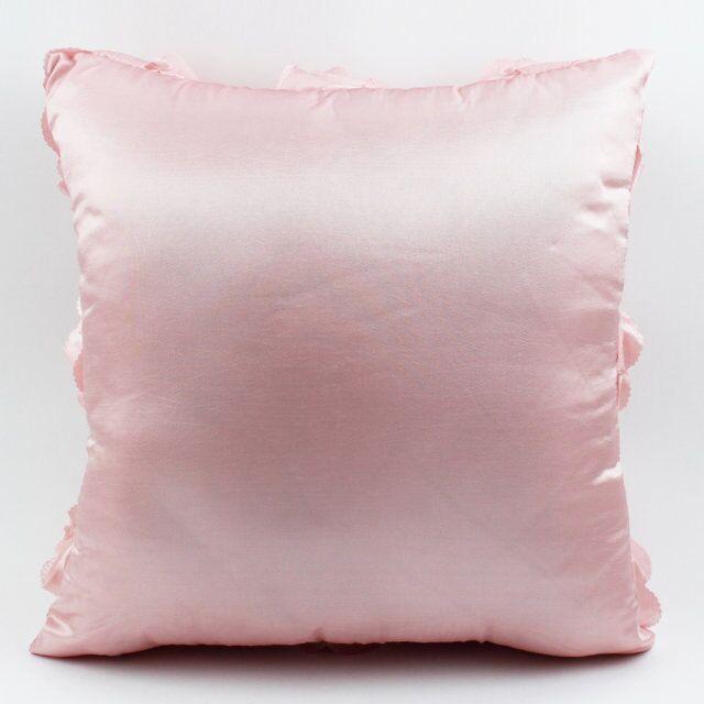 3D Roses Style Embroidered Polyester Cushion Cover Pillowcase Wedding Home Decorative Roses Floral Print Cushion Covers Throw Pillow Covers For Decorating Sofa Car Bedroom 42x42cm Stevvex