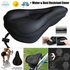 3D Soft Thickened Bicycle Seat Breathable Bicycle Saddle Seat Cover Comfortable Foam Seat Extra Soft Gel Bicycle Seat Cover Soft Silicone Padded Bike Saddle Cover Upgraded Bicycle Seat Stevvex