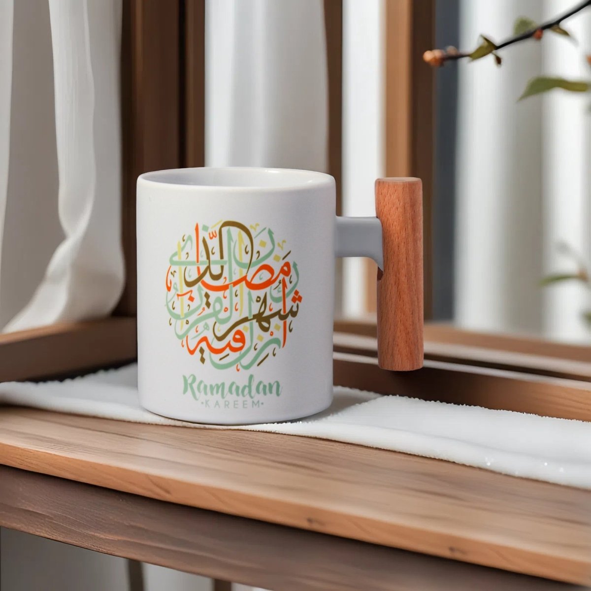3D Thermal Transfer Printing Pixel-Perfect Muslim Photo Mug Cup(MC01)