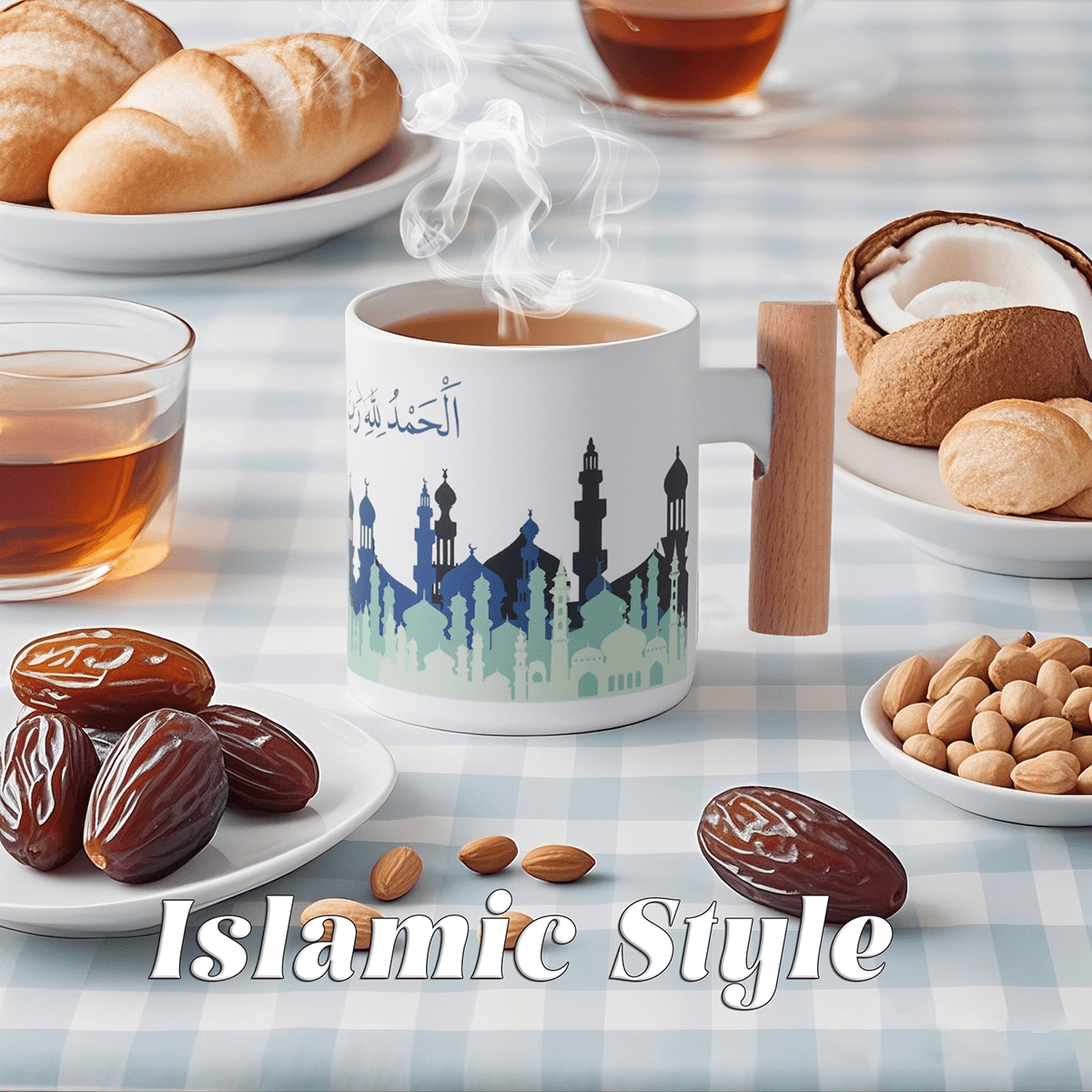 3D Thermal Transfer Printing Pixel-Perfect Muslim Photo Mug Cup(MC01)