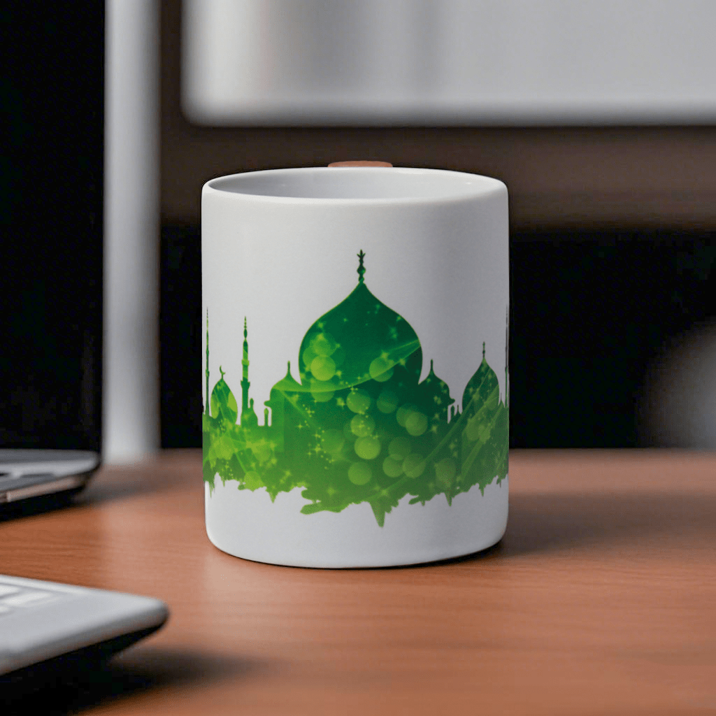 3D Thermal Transfer Printing Pixel-Perfect Muslim Photo Mug Cup(MC01)