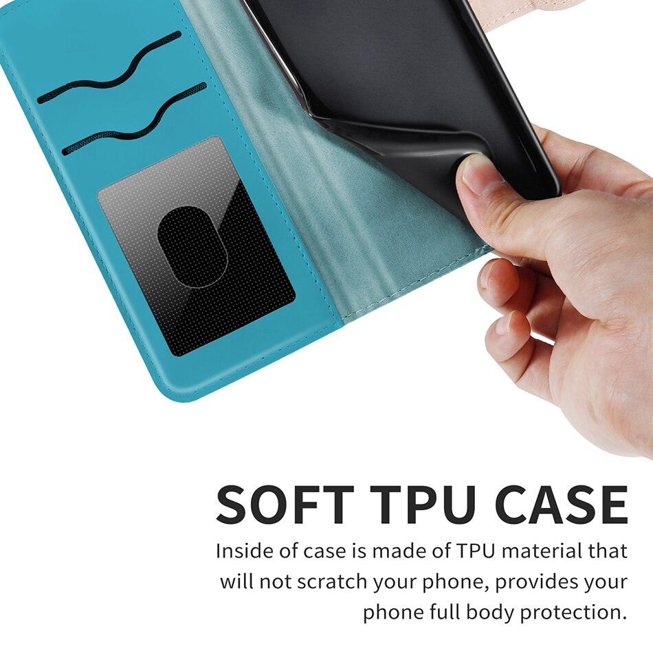 3D Tree Flip Leather Case For iPhone 13 12 Mini Phone Cover PU Leather Wallet Case with Card Holder Kickstand Wrist Strap Flip Cover for iPhone Stevvex
