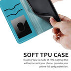 3D Tree Flip Leather Case For iPhone 13 12 Mini Phone Cover PU Leather Wallet Case with Card Holder Kickstand Wrist Strap Flip Cover for iPhone Stevvex