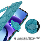 3D Tree Flip Leather Case For iPhone 13 12 Mini Phone Cover PU Leather Wallet Case with Card Holder Kickstand Wrist Strap Flip Cover for iPhone Stevvex