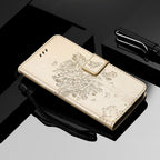 3D Tree Flip Leather Case For iPhone 13 12 Mini Phone Cover PU Leather Wallet Case with Card Holder Kickstand Wrist Strap Flip Cover for iPhone Stevvex