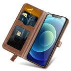 3D Tree Flip Leather Case For iPhone 13 12 Mini Phone Cover PU Leather Wallet Case with Card Holder Kickstand Wrist Strap Flip Cover for iPhone Stevvex