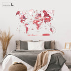 3D Wooden World Map Volcano Enjoy The Wood