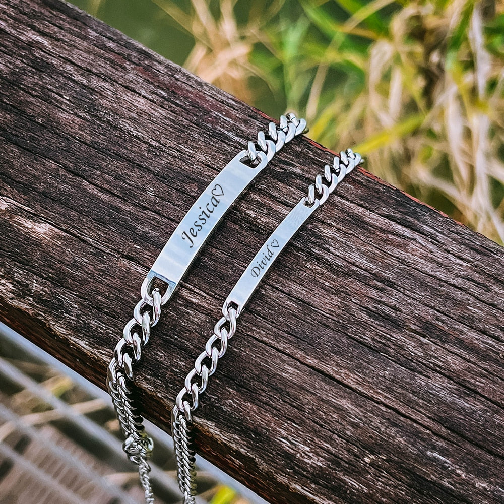 2pcs Set Custom Couple Bracelet Pi-Mart