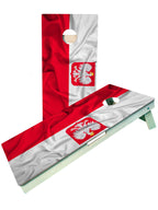 Polish Flag Cornhole Boards - SJB-DIAMOND ELITES