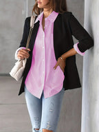 Classic Striped Casual, Business, Versatile Four Seasons Can Wear A Long-sleeved Shirt. - SJB-DIAMOND ELITES