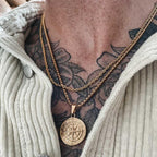 Men's Compass Necklaces Pi-Mart