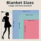 1pc To Grandma Lovely Saying Flannel Blanket, Summer Air Conditioning Blanket, Autumn And Winter Nap Print Blankets