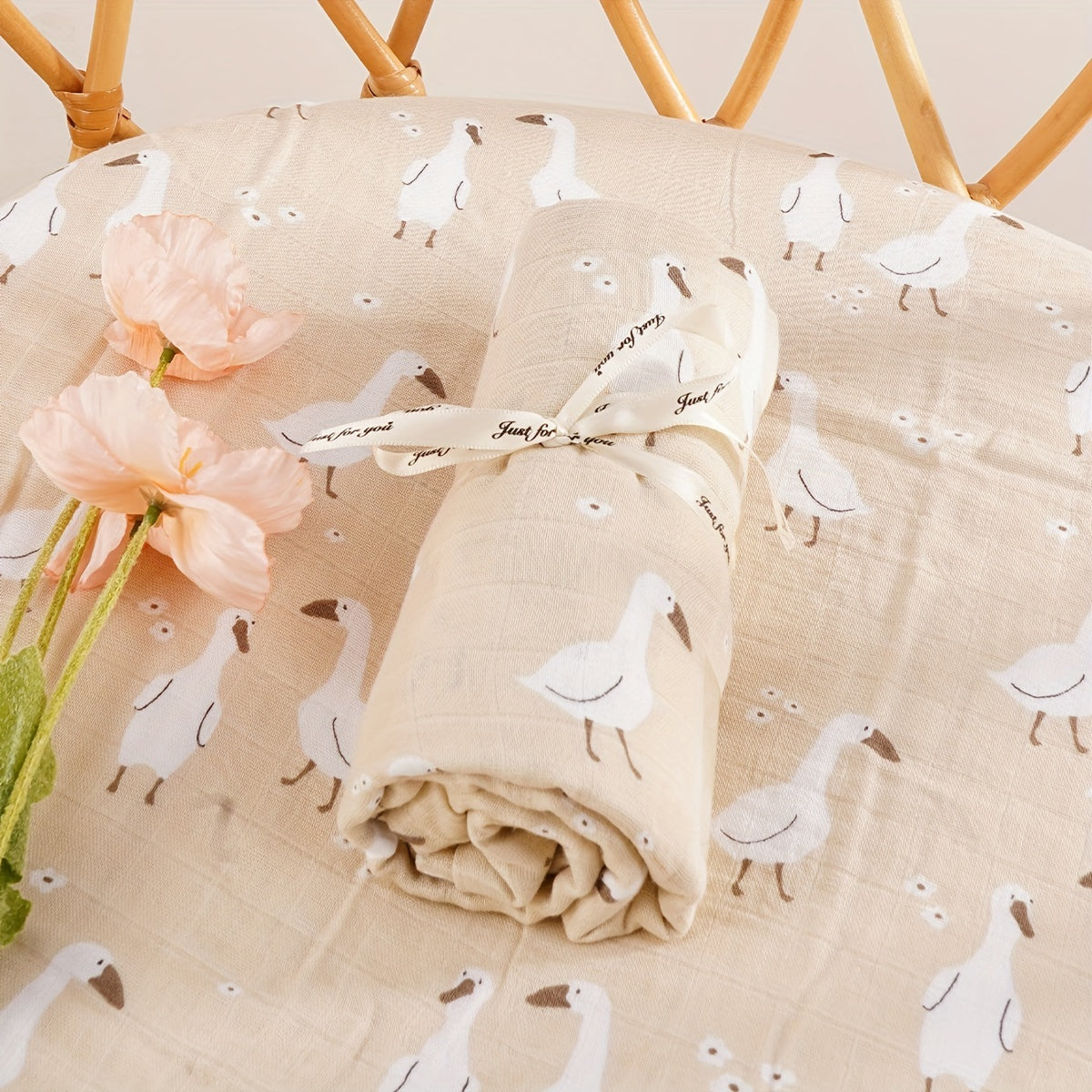 2 Layers Muslin Blanket, Bamboo Cotton Muslin Blanket For Home And Travel Use Halloween, Christmas Gift Lootquake LLC