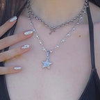 Metal Star Pendant Necklace Pi-Mart