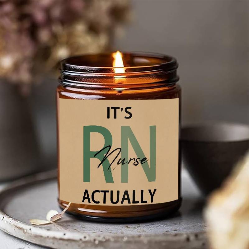 1pc Lavender Scented Candle 5.3oz Soybean Wax Best Nurse Ever Gifts Idea for Women Men RN Friend Nursing Supervisor Bestie Guy Cowoker Him Her on Practitioner School Nurse Graduation Thank You Appreciation Birthday Christmas Lootquake LLC