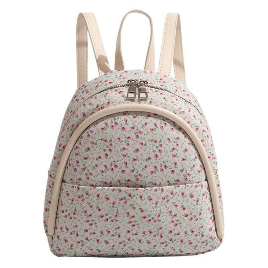 Mini retro floral small backpack, mini girl fashion backpack, small backpack purse for girls teens women - SJB-DIAMOND ELITES