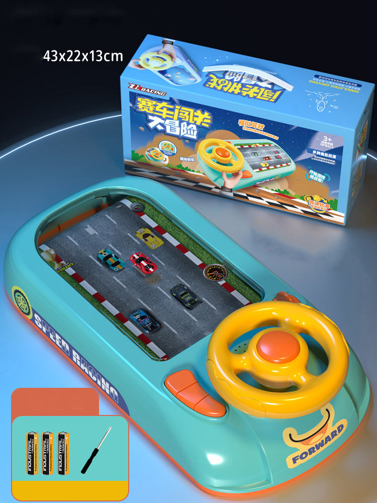 Children's Driving Simulation Toys Puzzle Electric Desktop Game Console Pi-Mart