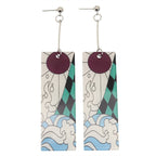Acrylic Tanjiro Earrings Pi-Mart