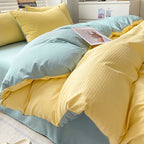 Home Fashion Simple Polished Wool Bed Sheet Cover Set Pi-Mart