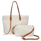 Lamb Plush Top Handle Tote bag Women Fake Fur Shoulder Bag Fluffy Bag Fuzzy Bag SHOMICOBOUTIQUE