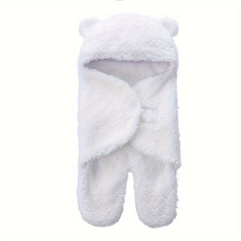 1pc Velvet Sleeping Bag, Cute Bear Shape Wrap Blanket, Christmas, Halloween, Thanksgiving Gift Lootquake LLC