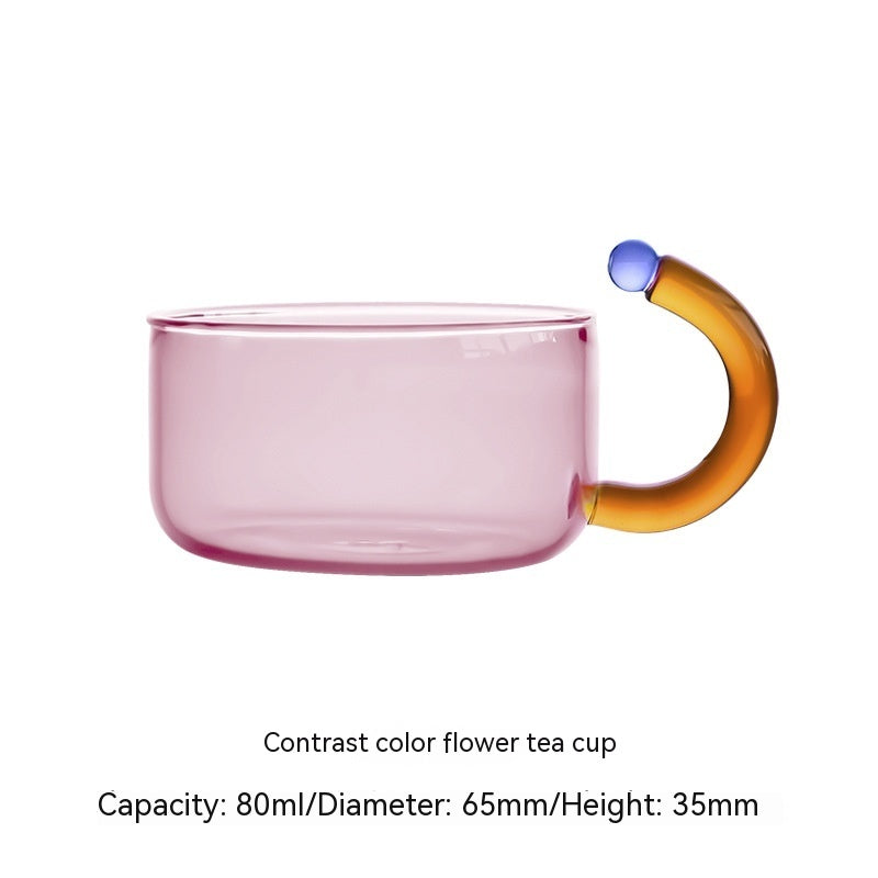 Creative Contrast Color High Temperature Resistant Glass Teapot Pi-Mart