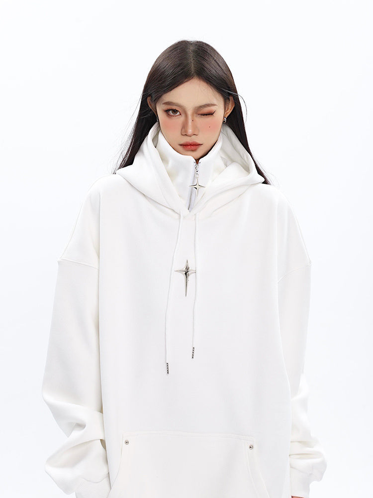 Design Inspired Metal Hooded Hoodie Pi-Mart