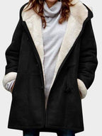 Full Size Pocketed Long Sleeve Hooded Toggle Jacket – Stylish & Functional Outerwear for Women Stevvex