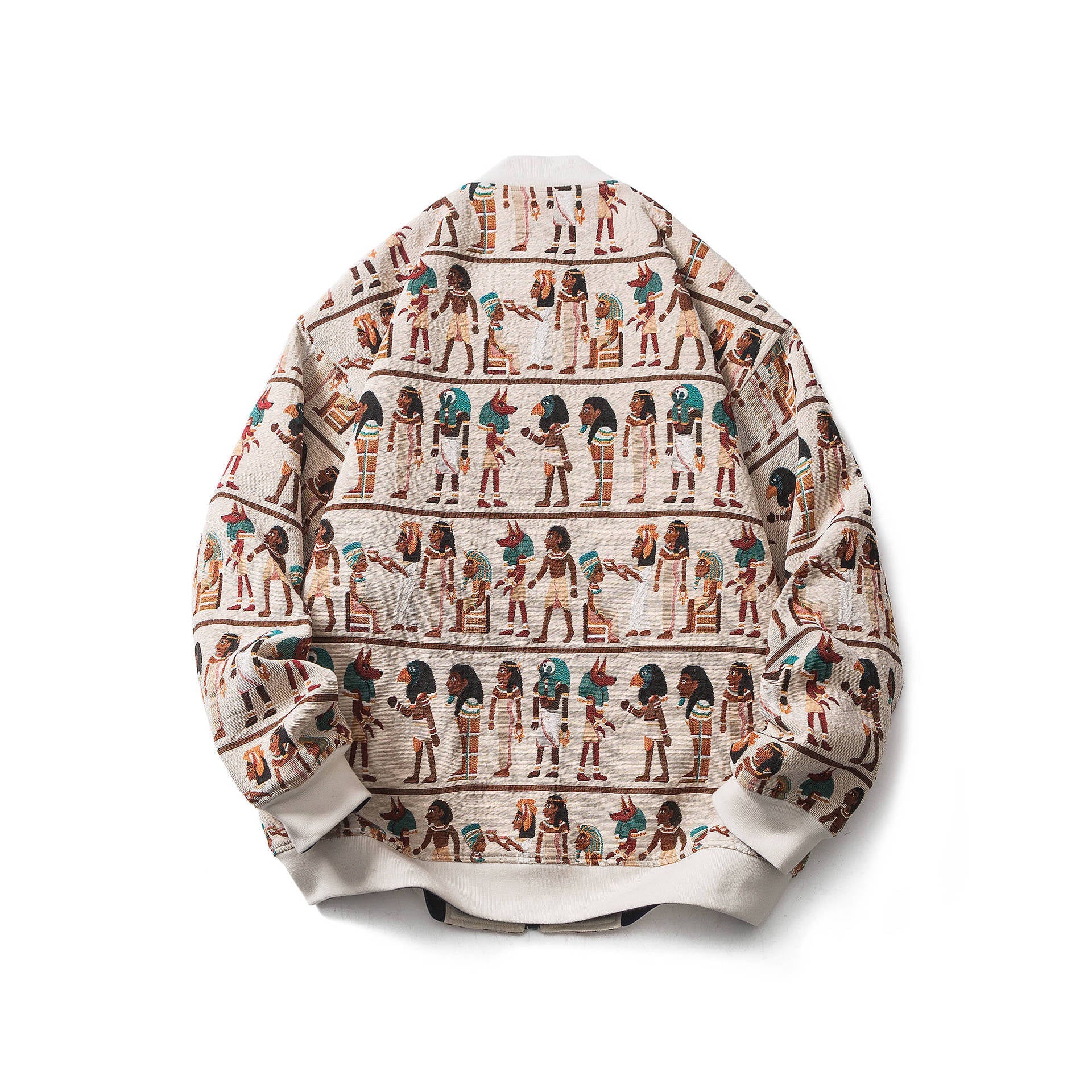 Loose Embroidered Double Sided Bomber Jacket