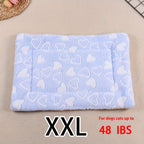 All-Season Dirt-Resistant Rectangular Pet Blanket - Comfortable Dog Paw Heart Print Pet Bed, 1pc Lootquake LLC