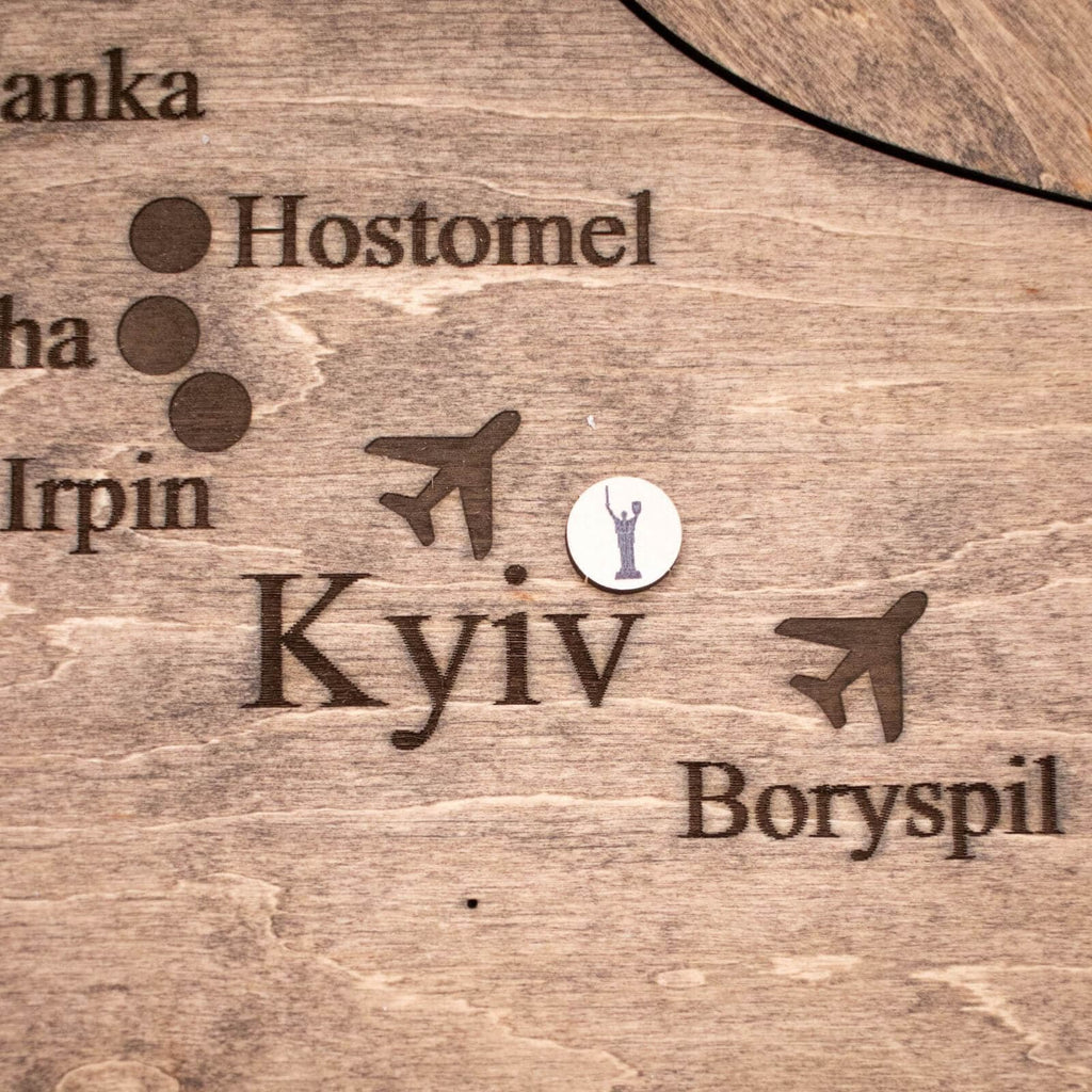 Wooden Map of Ukraine Terra Enjoy The Wood