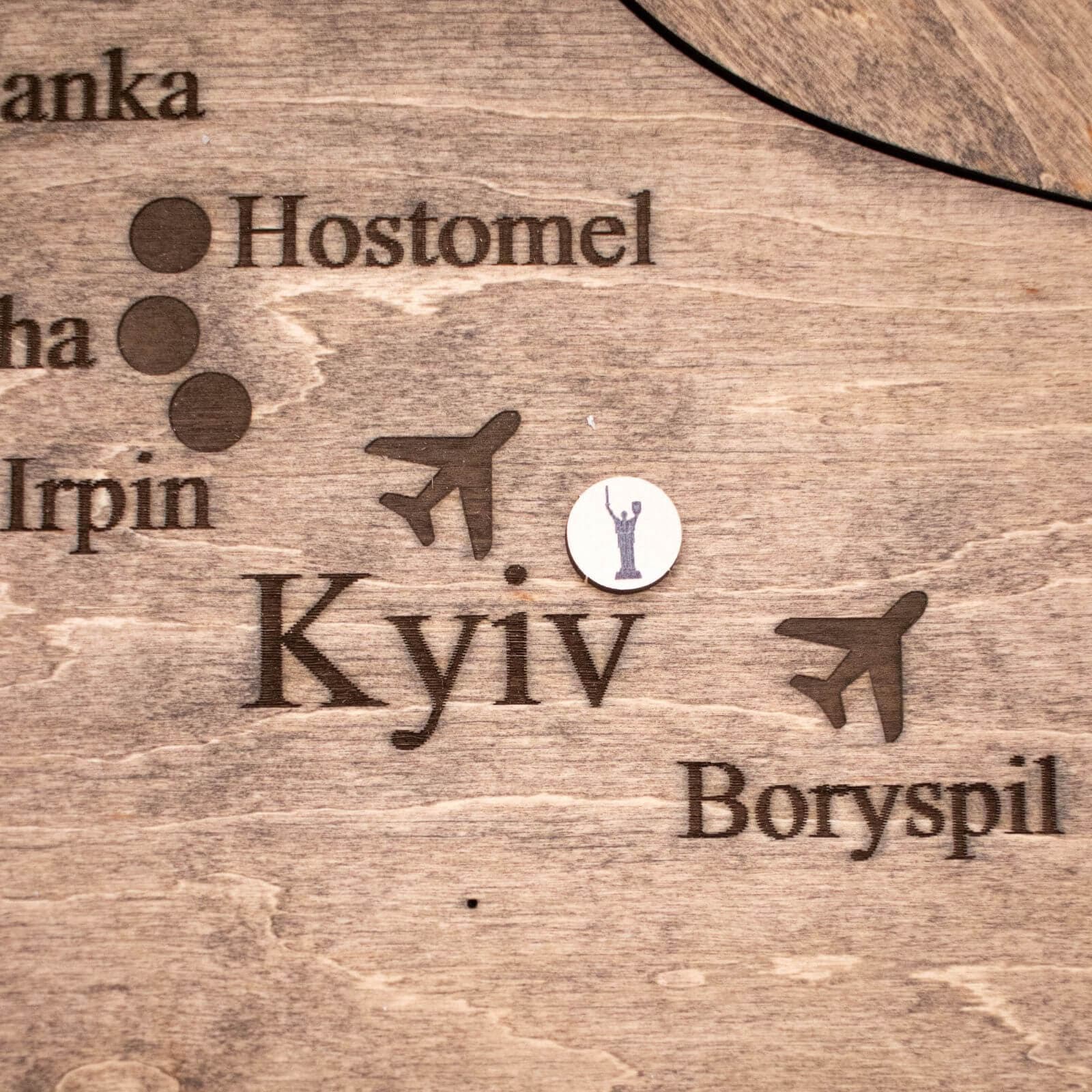 Wooden Map of Ukraine Terra Enjoy The Wood
