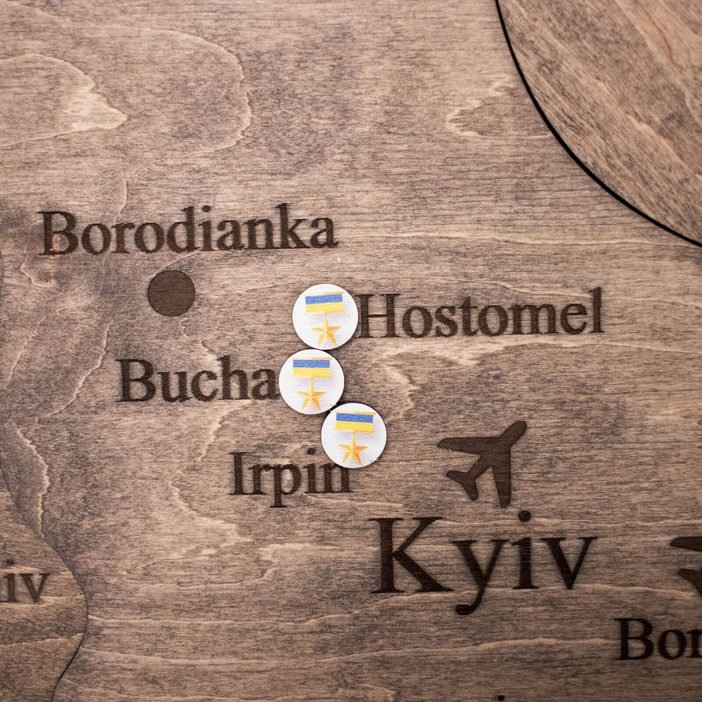 Wooden Map of Ukraine Terra Enjoy The Wood