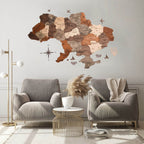 Wooden Map of Ukraine Terra Enjoy The Wood