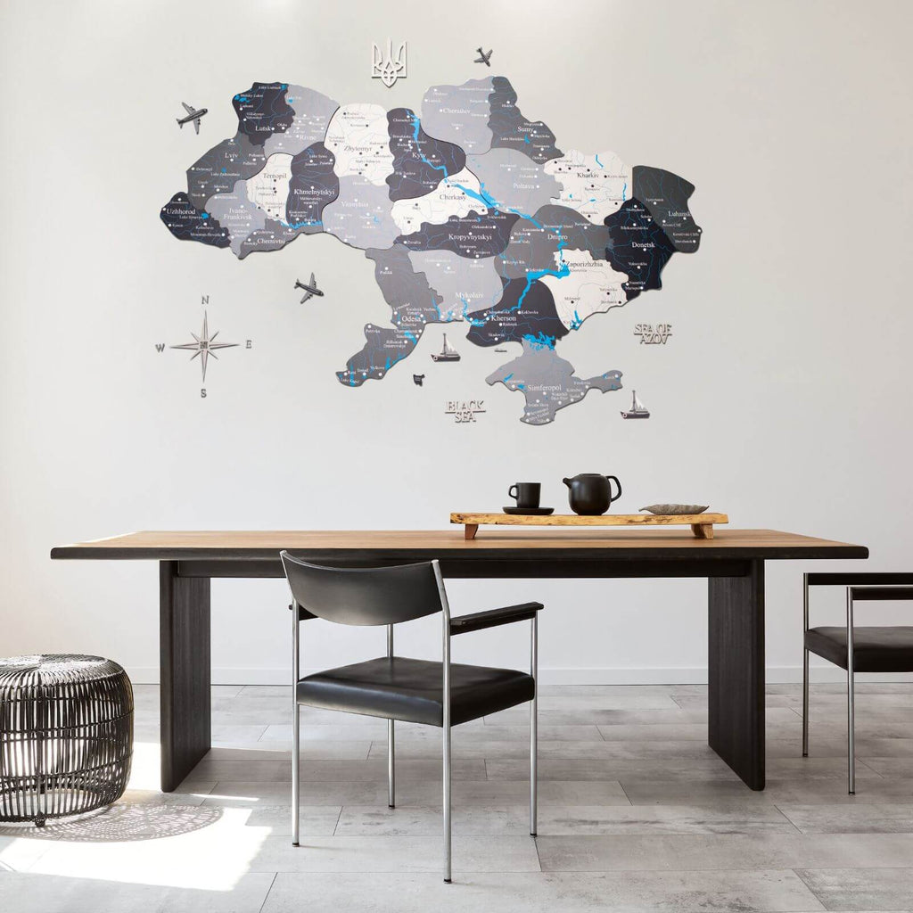 Wooden Map of Ukraine Nordik Enjoy The Wood