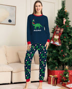 New Dinosaur Letter Print Parent Child Pajama Set Pi-Mart